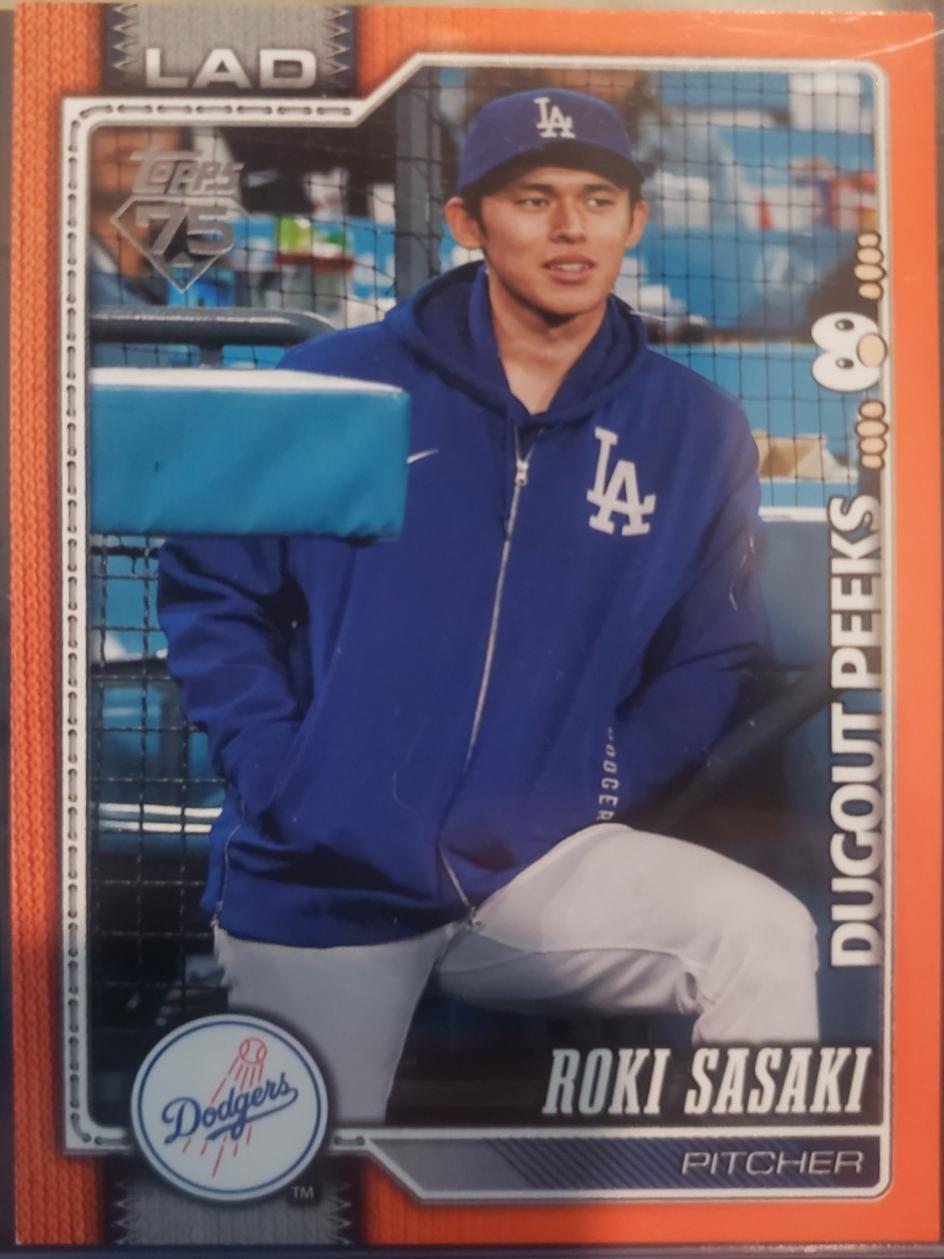 Roki Sasaki [Orange Dugout Peeks] #66