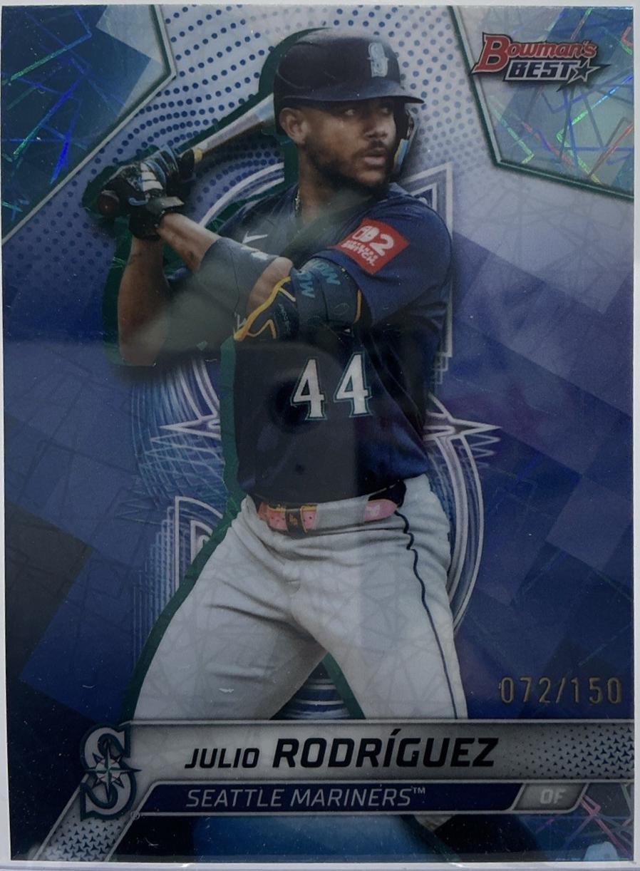 Julio Rodriguez [Blue Lazer Refractor] #49