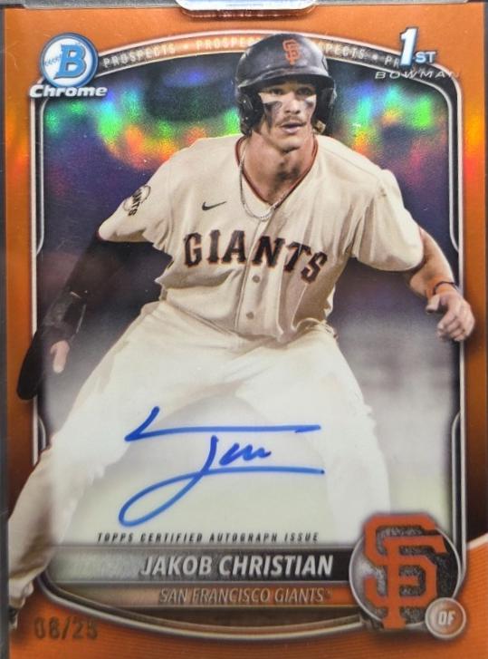 Jakob Christian [Orange Shimmer Refractor] #CPA-JCH
