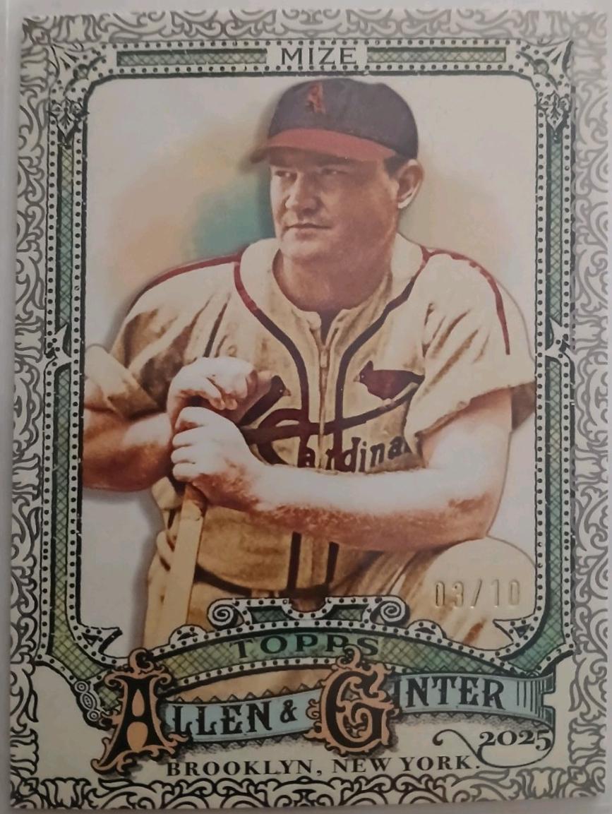 Johnny Mize [Black Foil Filagree SP] #344