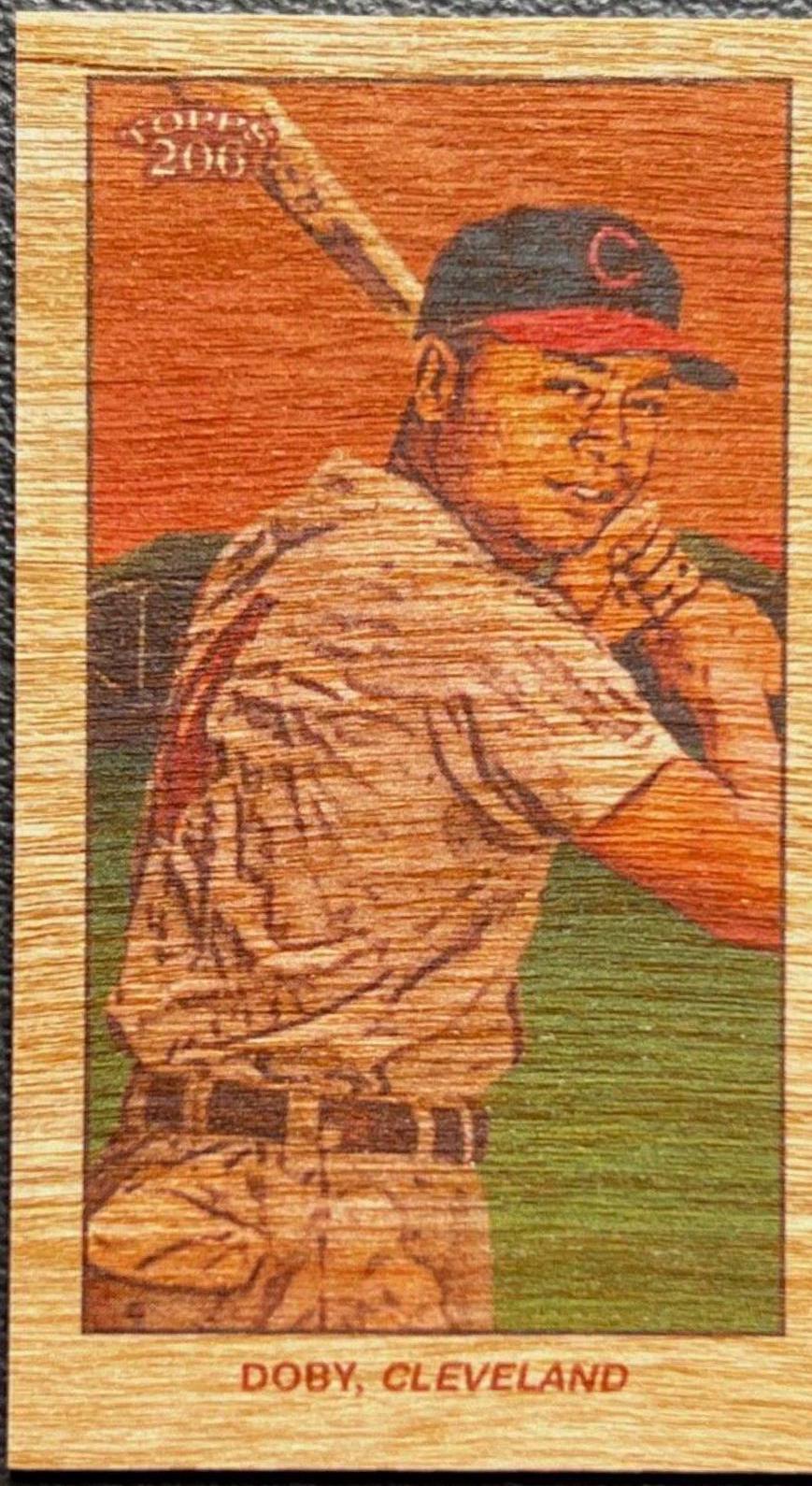Larry Doby [Wood Paper Stock]