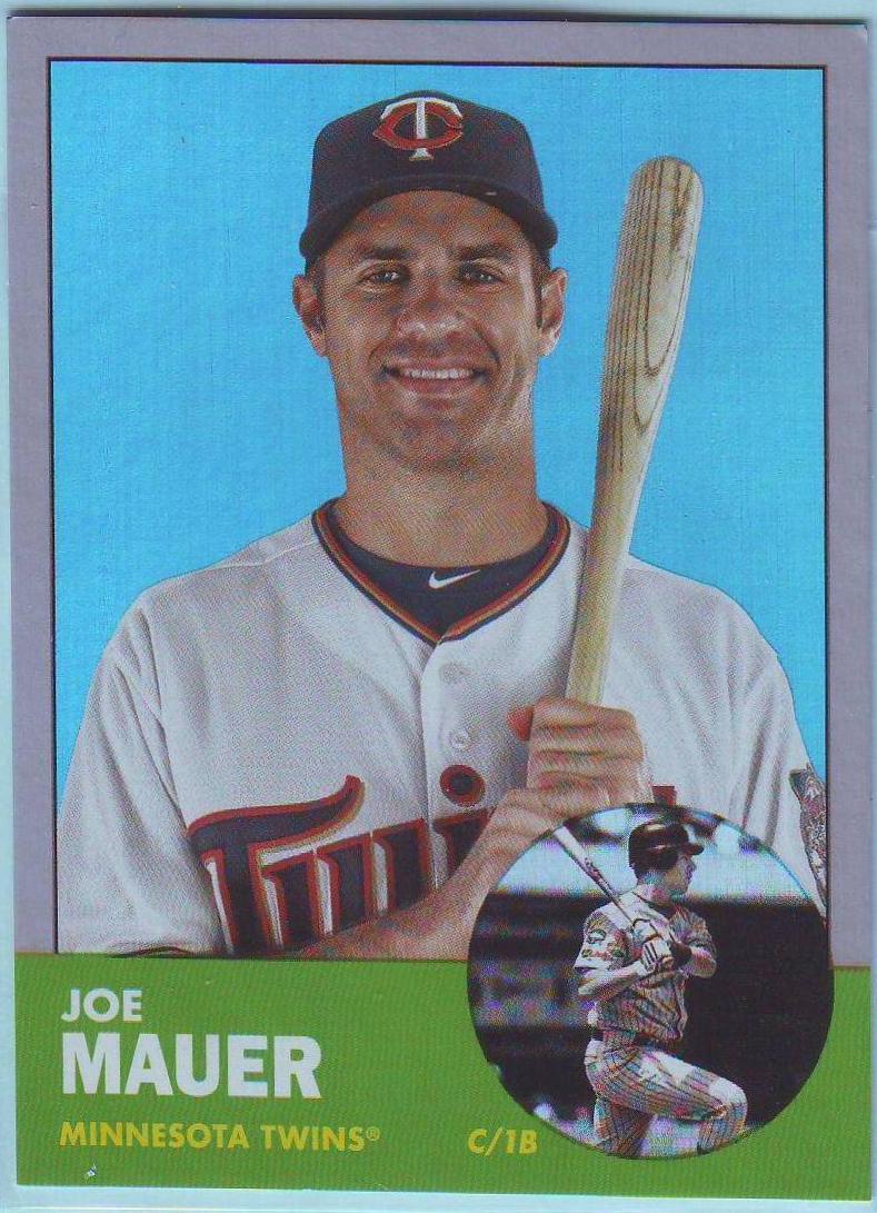 Joe Mauer [Color Swap Silver Foil] #23