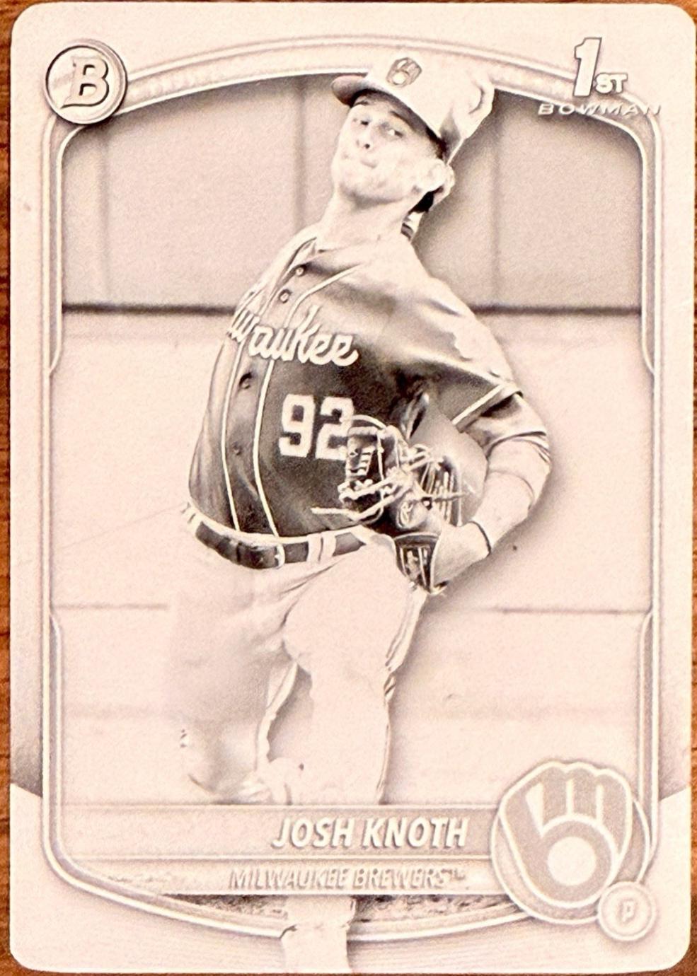 Josh Knoth [Printing Plate] #BCP-136