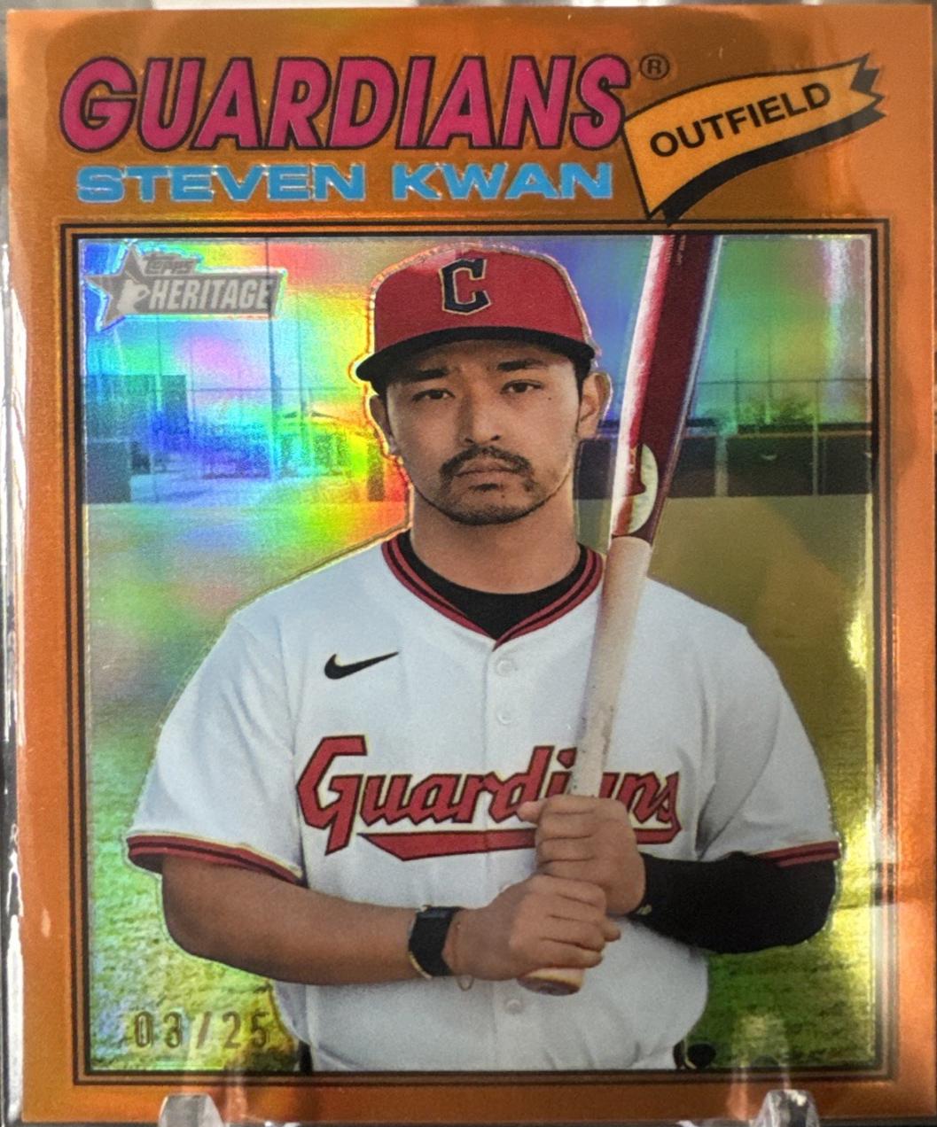 Steven Kwan [Orange Bordered Chrome] #139