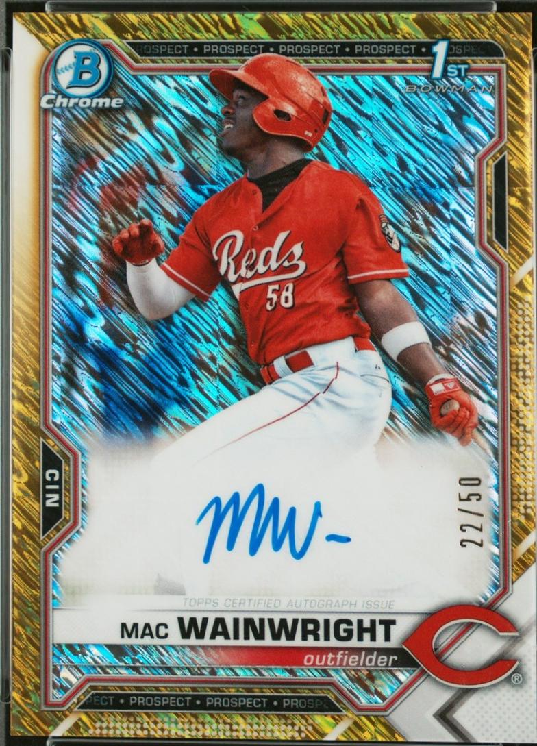 Mac Wainwright [Gold Shimmer Refractor] #CPA-MW
