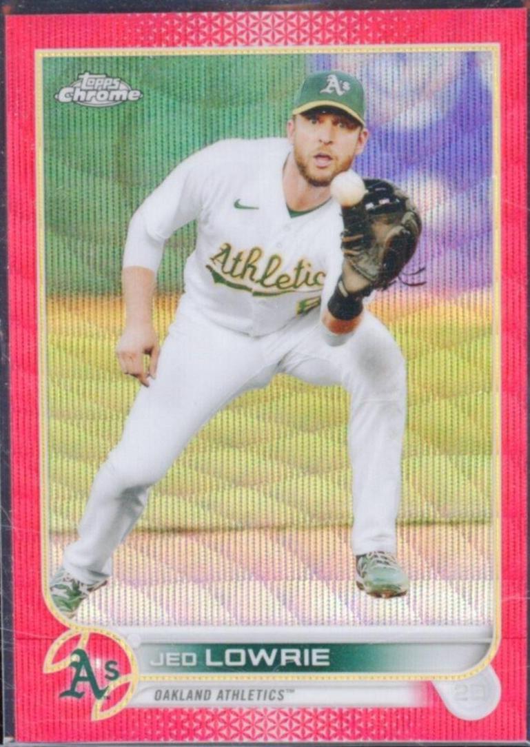Jed Lowrie [Red Wave Refractor] #140