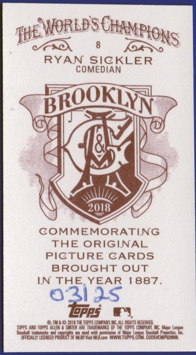 Ryan Sickler [Mini Brooklyn Back] #8