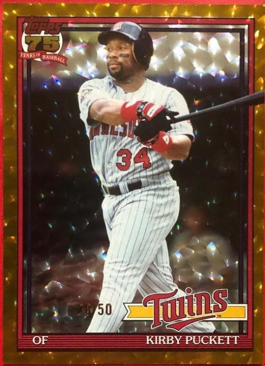 Kirby Puckett [Gold Crackleboard Foil] #T91-94