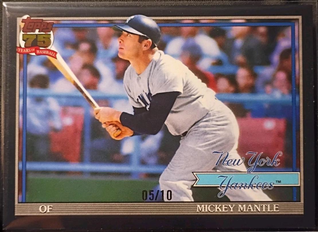 Mickey Mantle [Black] #T91-48