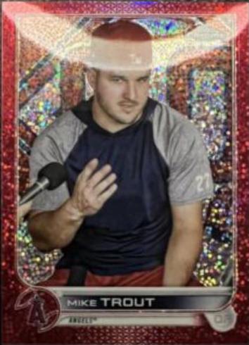 Mike Trout [Red Speckle Refractor] #200