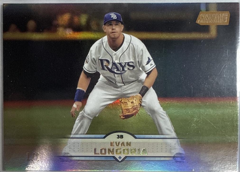 Evan Longoria [Gold Rainbow Foilboard] #110