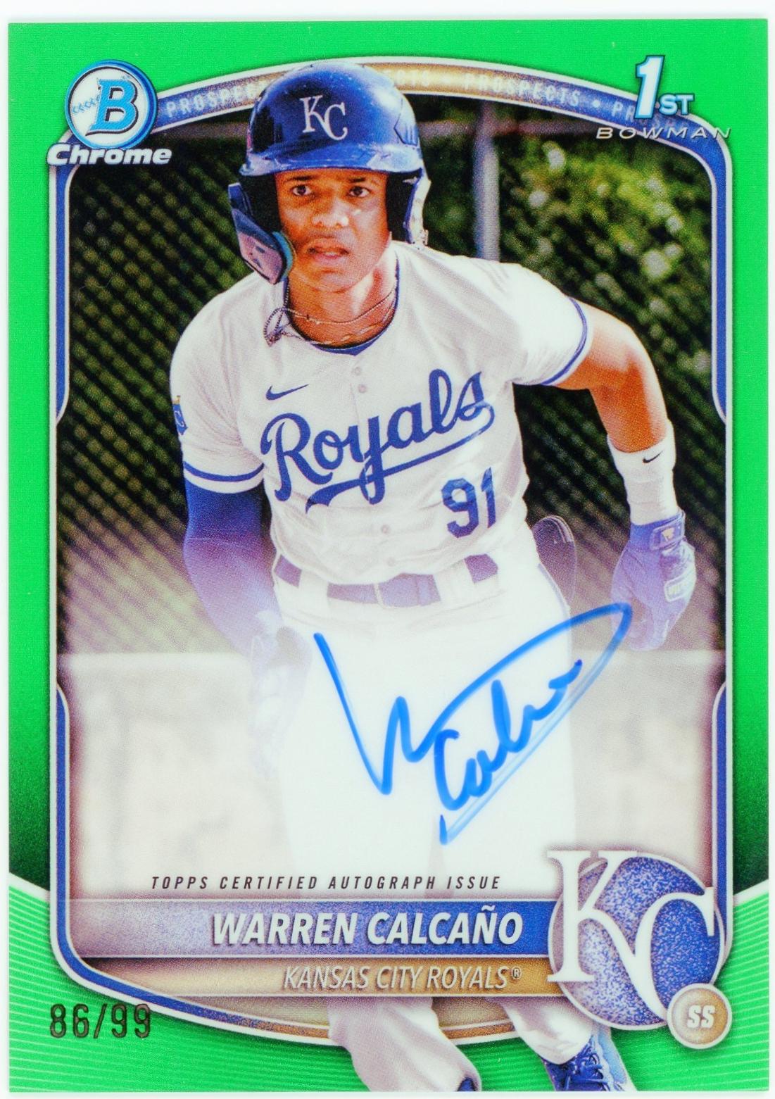 Warren Calcano [Green Refractor] #CPA-WC