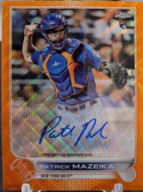 Patrick Mazeika [Orange Wave Refractor] #RA-PM