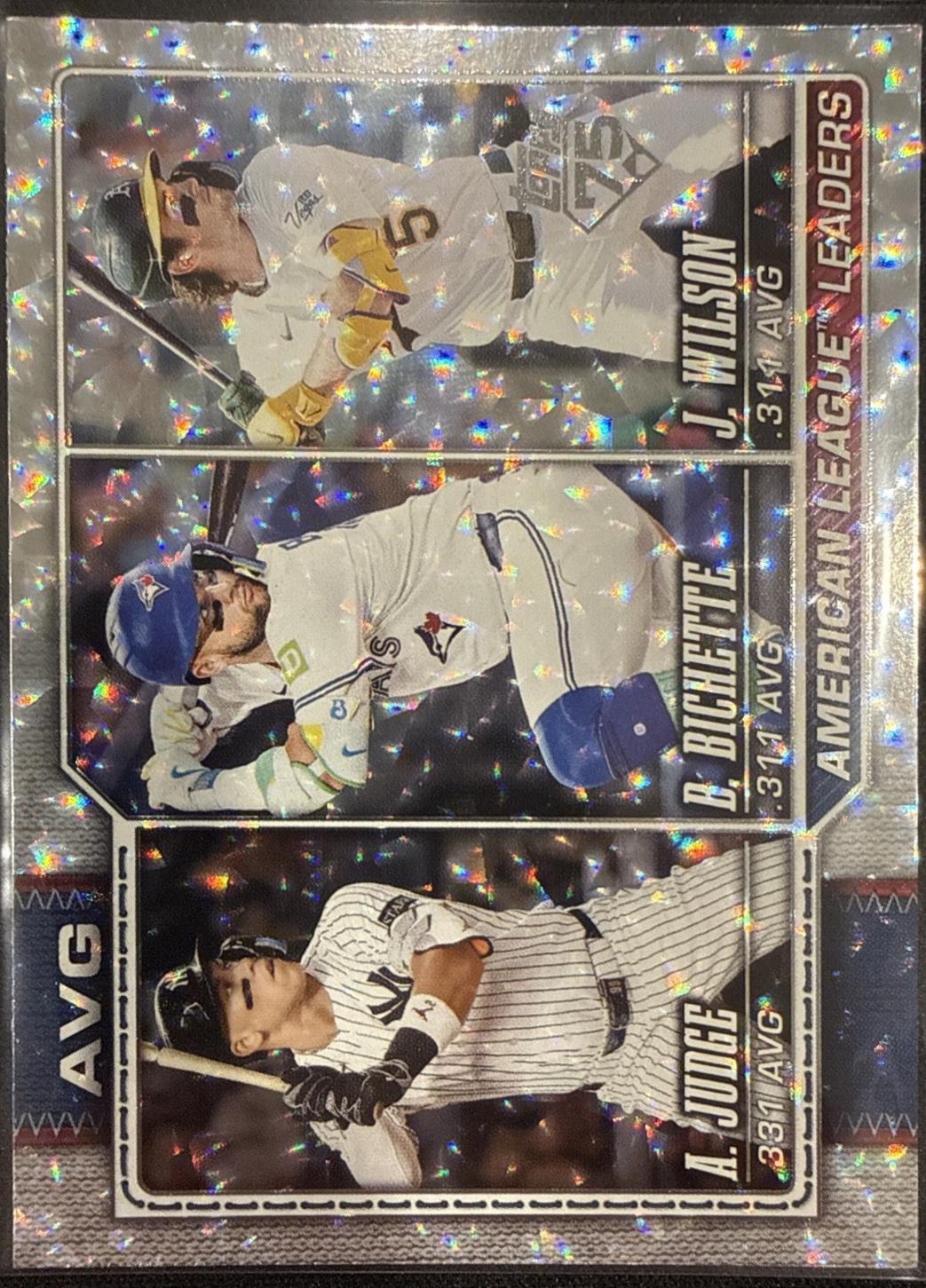 American League Leaders Avg [Silver Crackleboard] #204