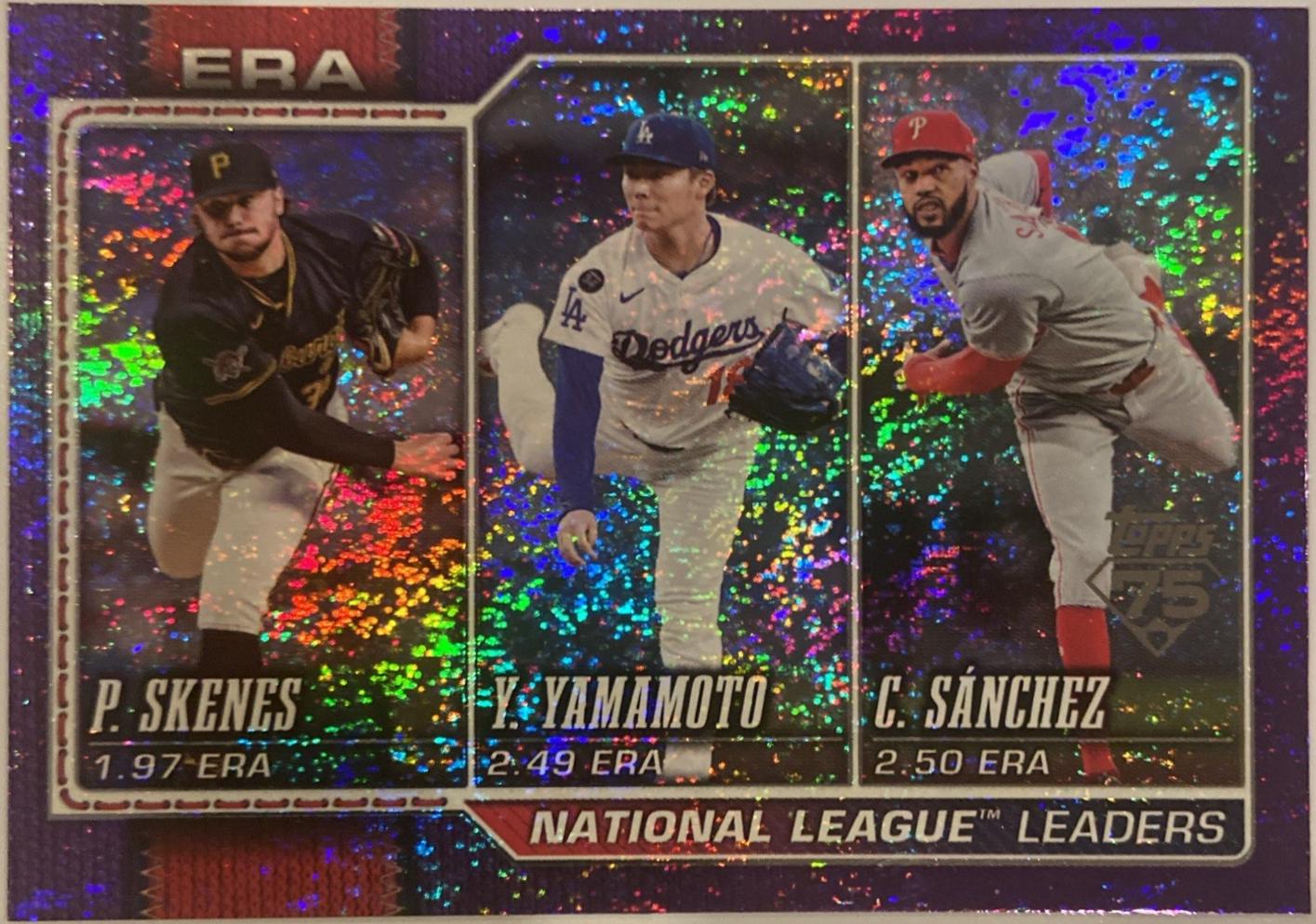 National League Leaders ERA [Purple Holo] #203