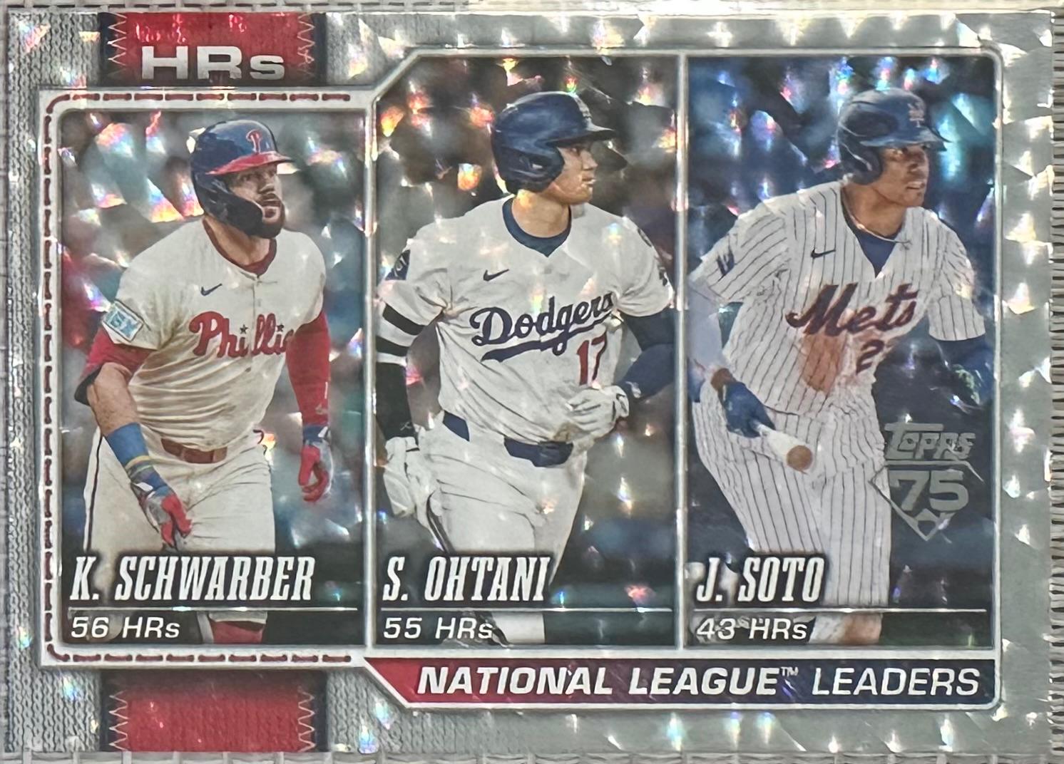 National League Leaders HRs [Silver Crackleboard] #84