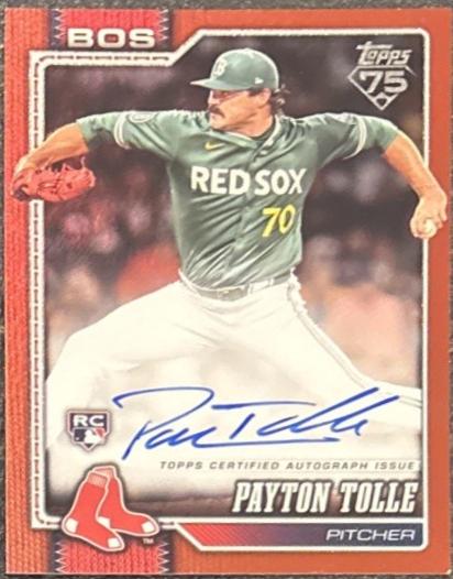 Payton Tolle [Red 1952 Variation Autograph] #15