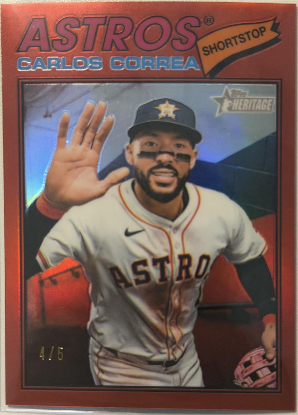 Carlos Correa [Red Bordered Chrome] #154