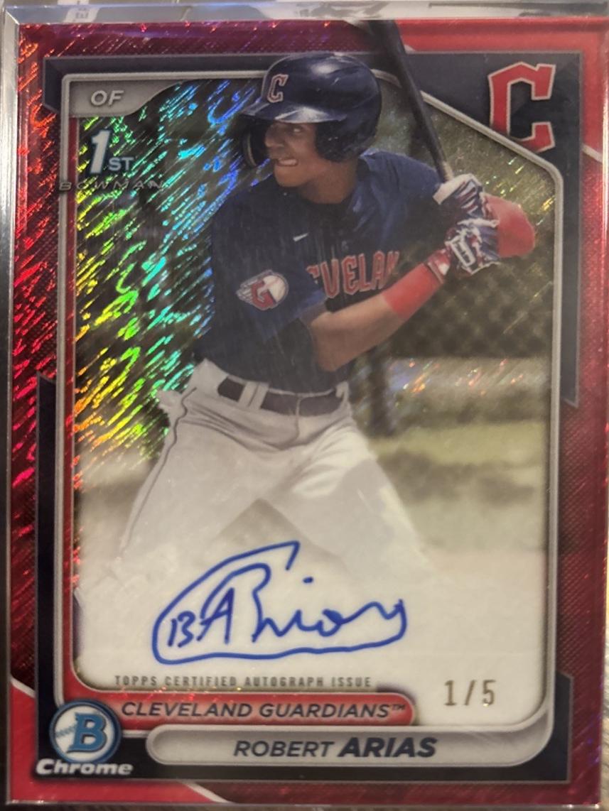 Robert Arias [Red Shimmer Refractor] #BCP-243