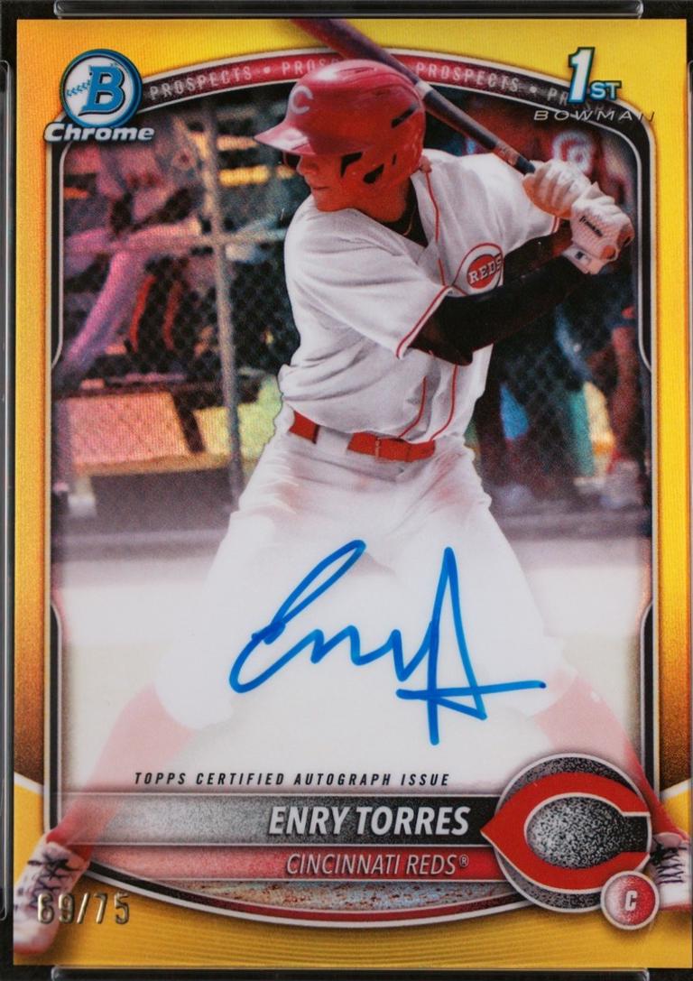 Enry Torres [Yellow Refractor] #CPA-ET