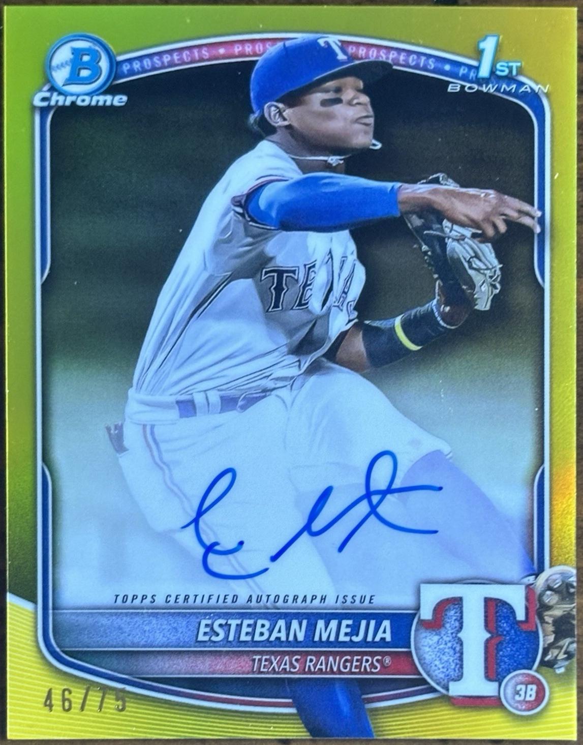 Esteban Mejia [Yellow Mojo Refractor] #CPA-EM