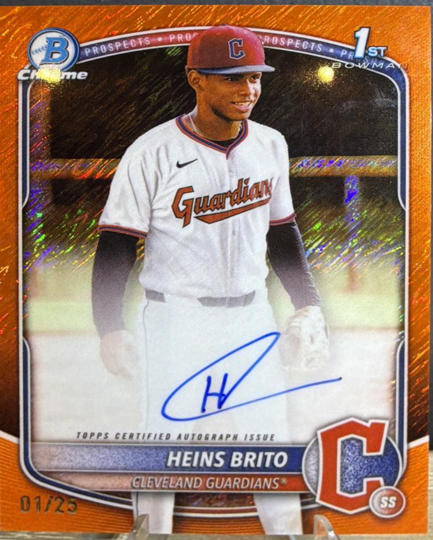 Heins Brito [Orange Shimmer Refractor] #CPA-HB