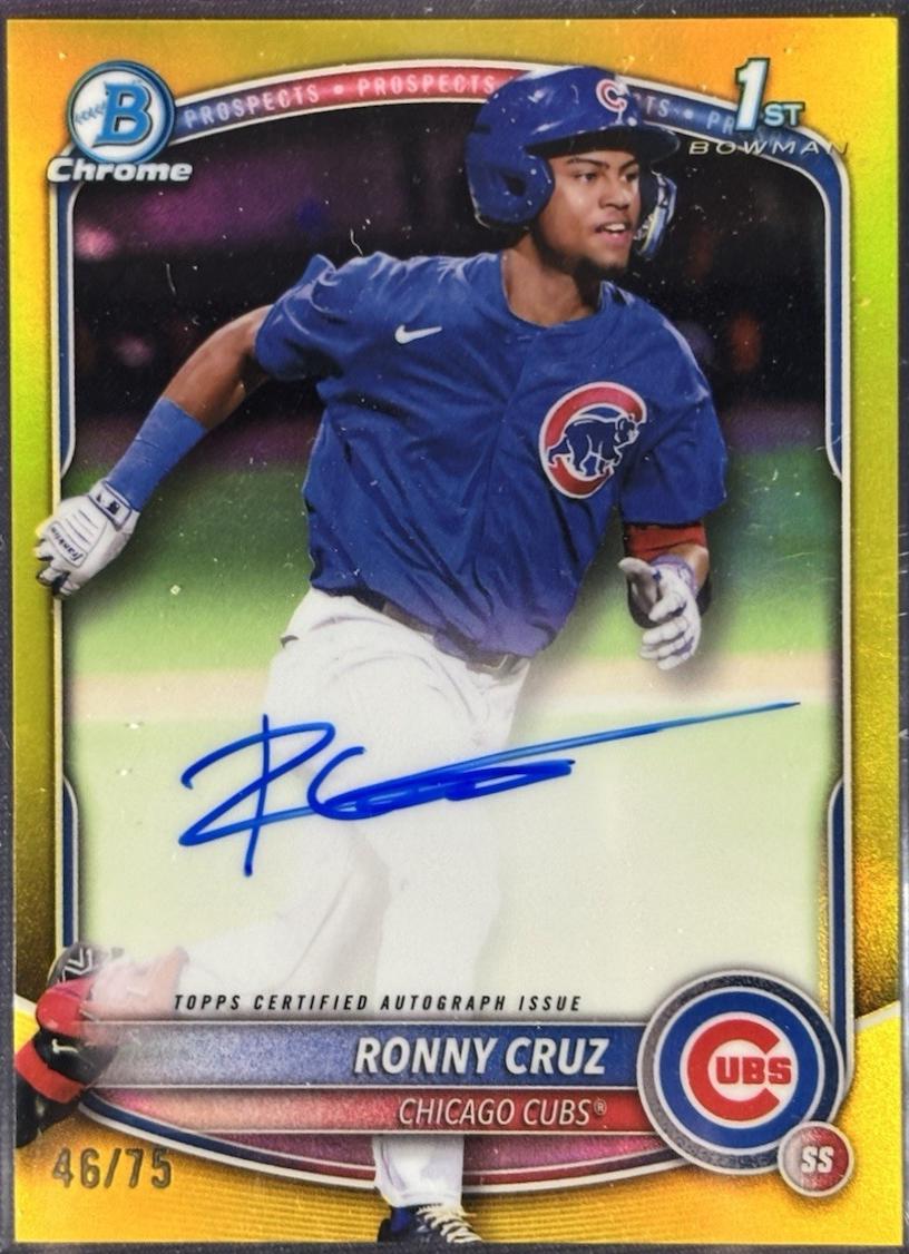 Ronny Cruz [Yellow Refractor] #CPA-RCR