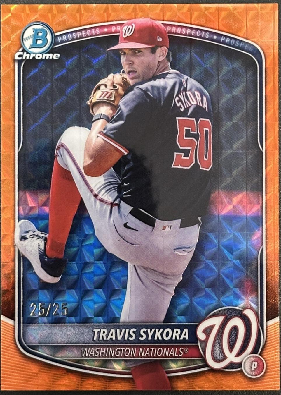 Travis Sykora [Orange Geometric] #BDC-137