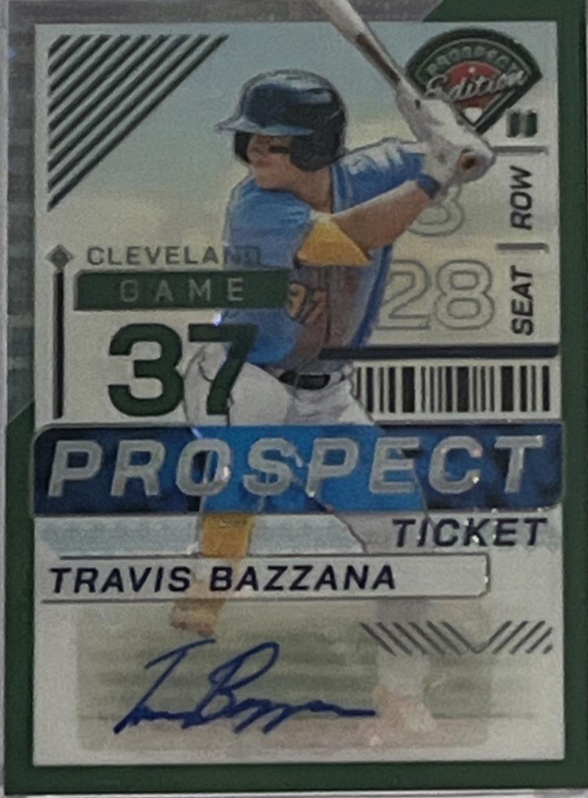 Travis Bazzana [Green Pulsar Holo Ticket Signature] #5
