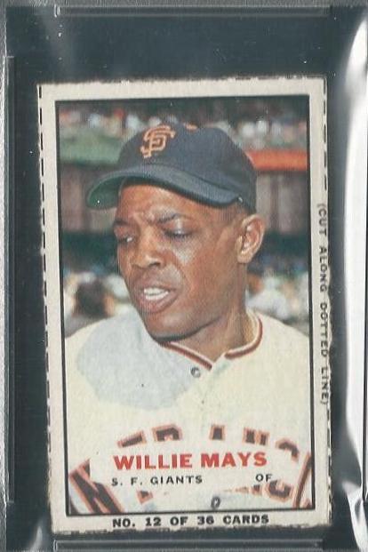 Willie Mays [Hand Cut Looking Over RT] #12