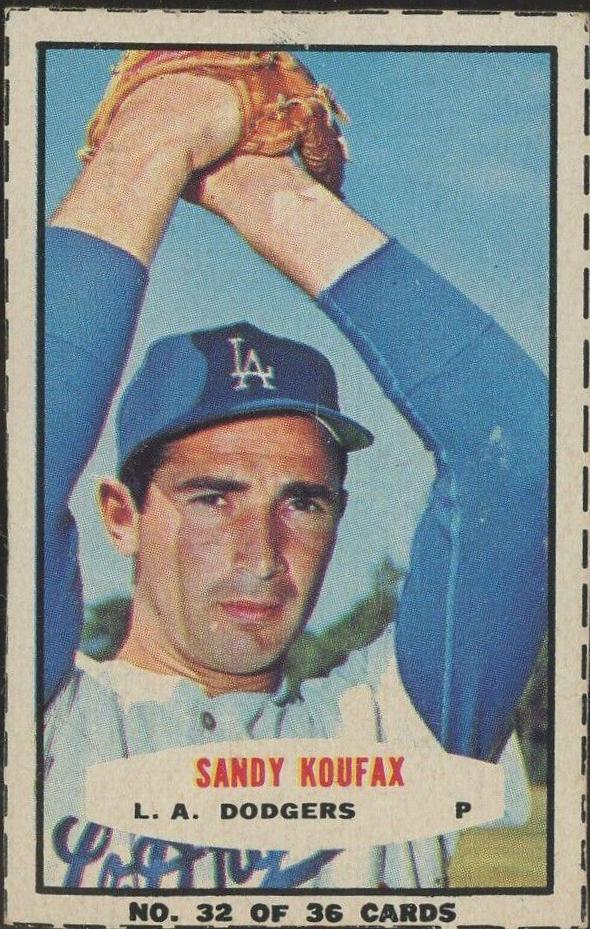 Sandy Koufax [Hand Cut Hands Above Head] #32