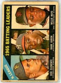 NL Batting Leaders [Clemente, Aaron, Mays] #215