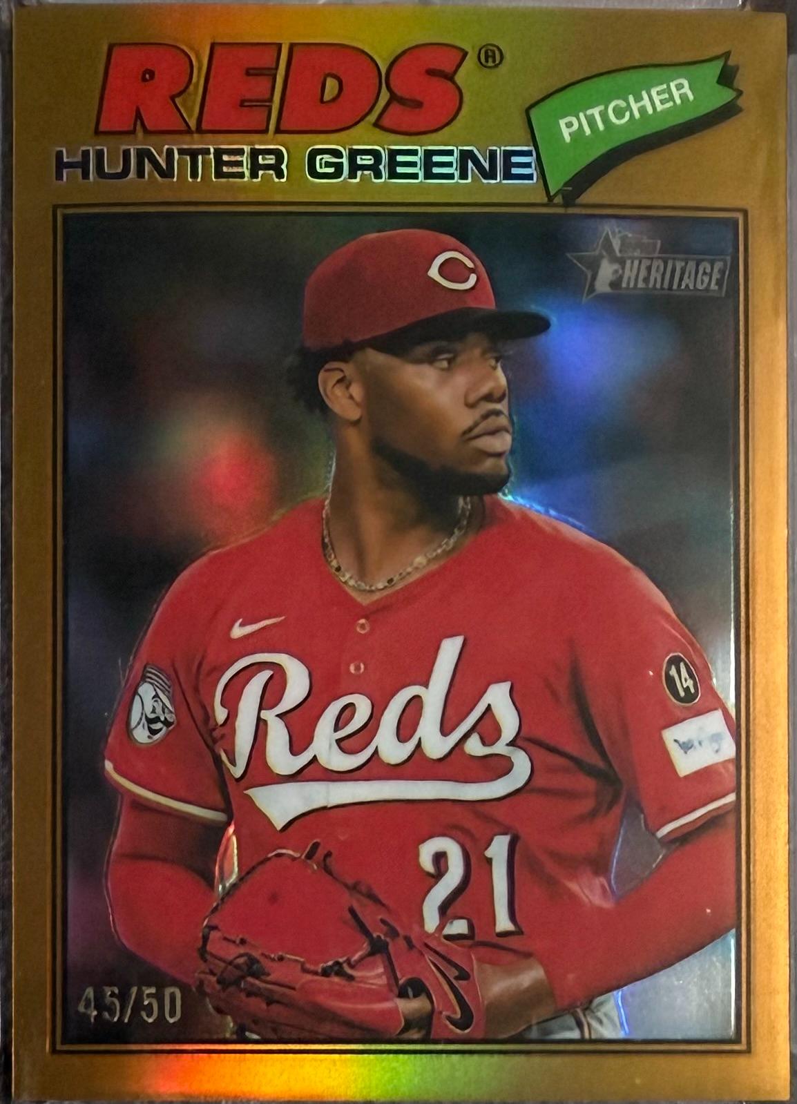 Hunter Greene [Gold Bordered Chrome] #53