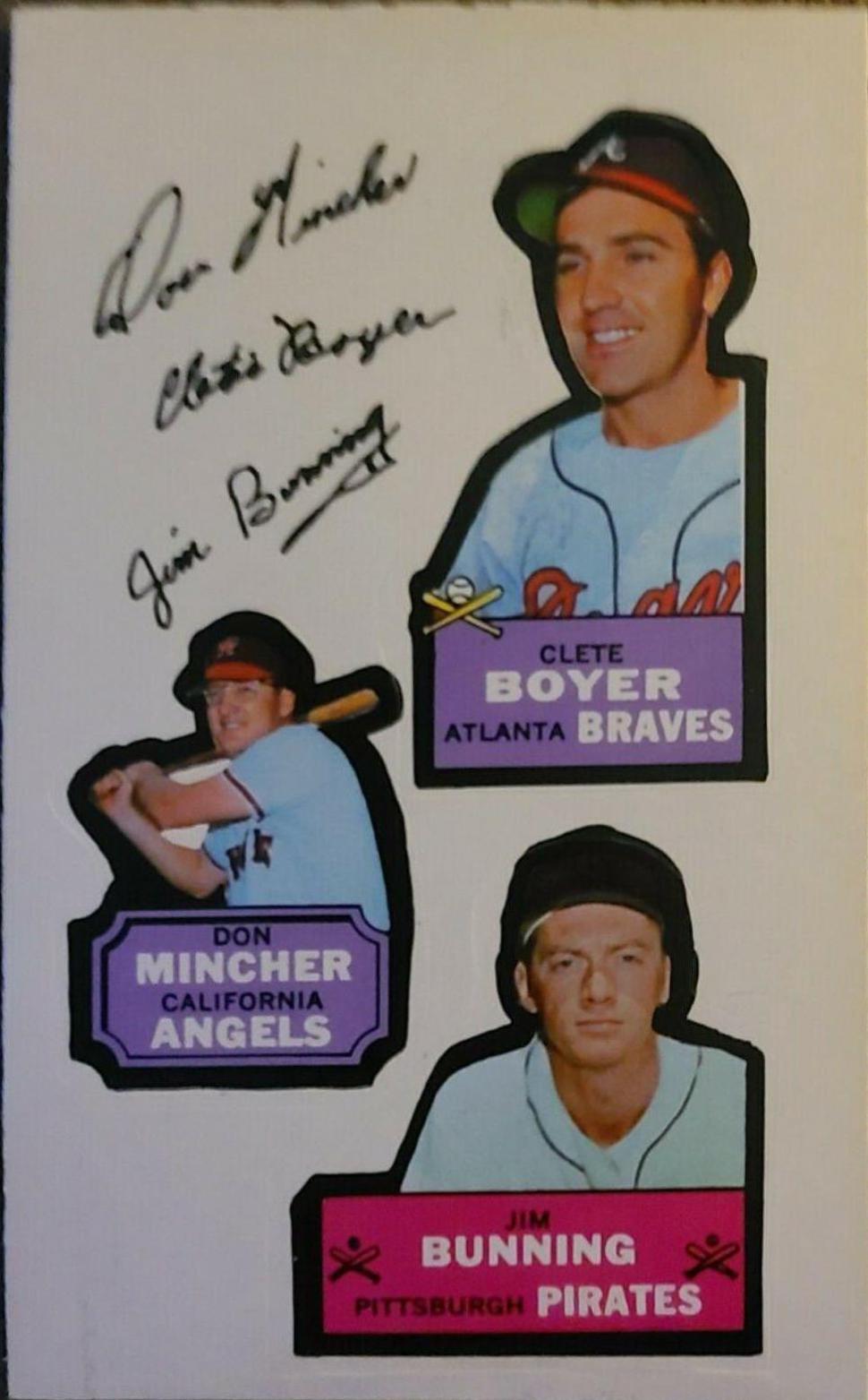 Clete Boyer, Don Mincher, Jim Bunning