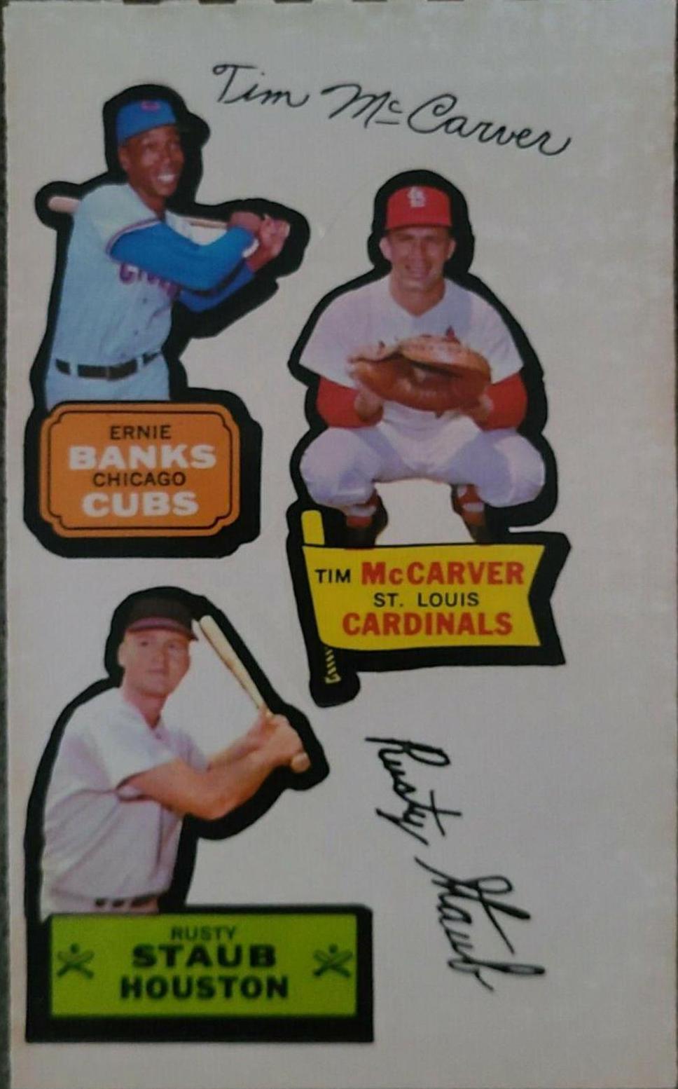 Ernie Banks, Rusty Staub, Tim McCarver