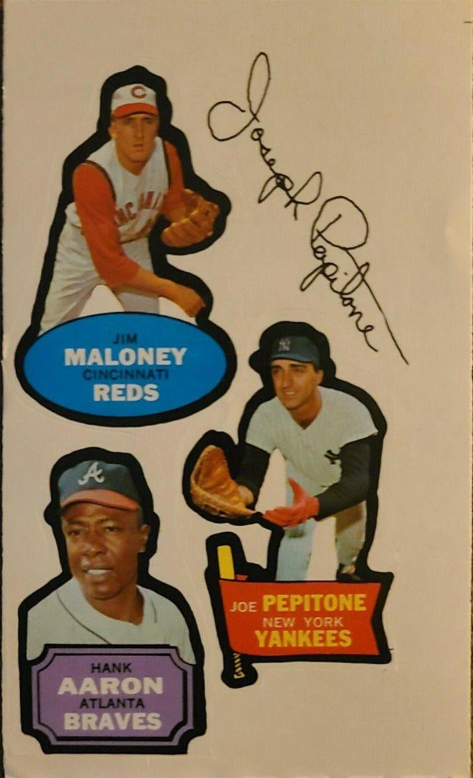 Hank Aaron, Jim Maloney, Joe Pepitone