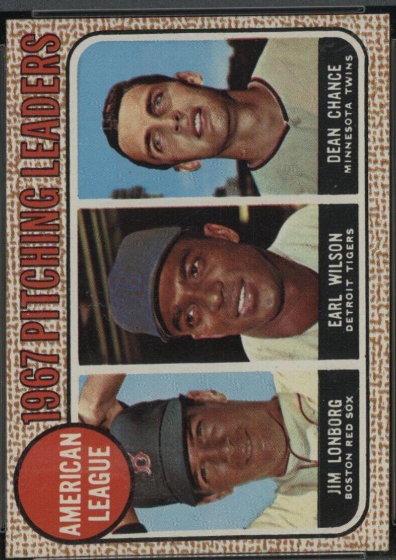 AL Pitching Leaders [Lonborg on Back] #10
