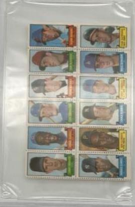 MLB Players [12 Stamp Panel #9]