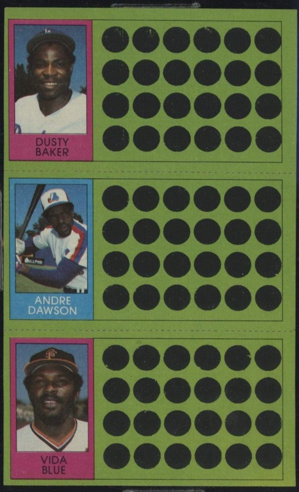 Andre Dawson, Dusty Baker, Vida Blue