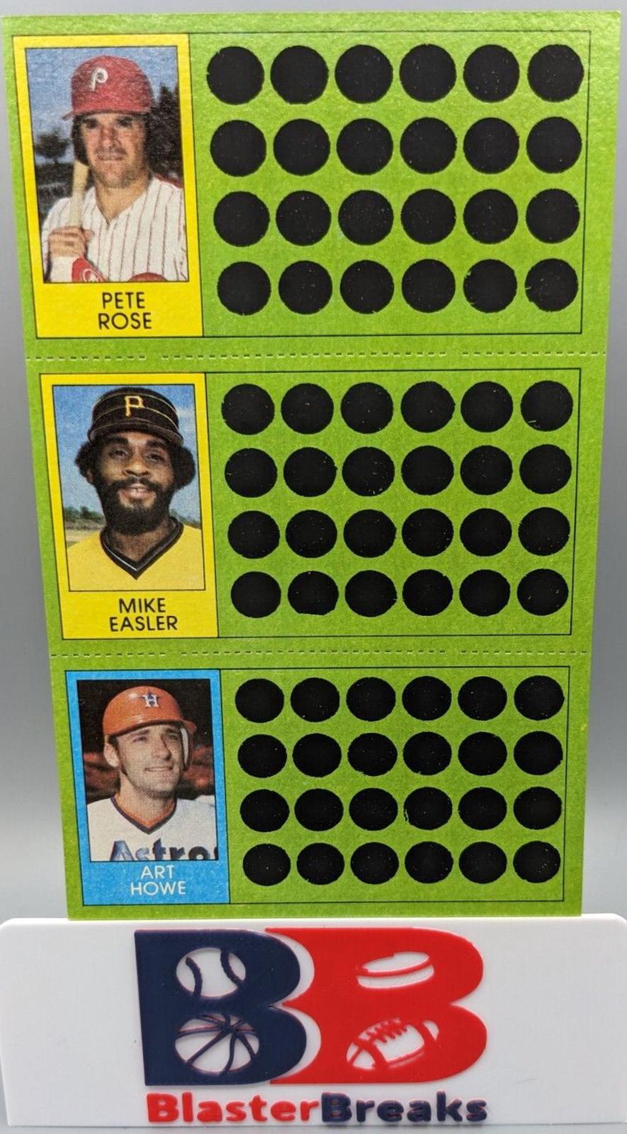 Art Howe, Mike Easler, Pete Rose