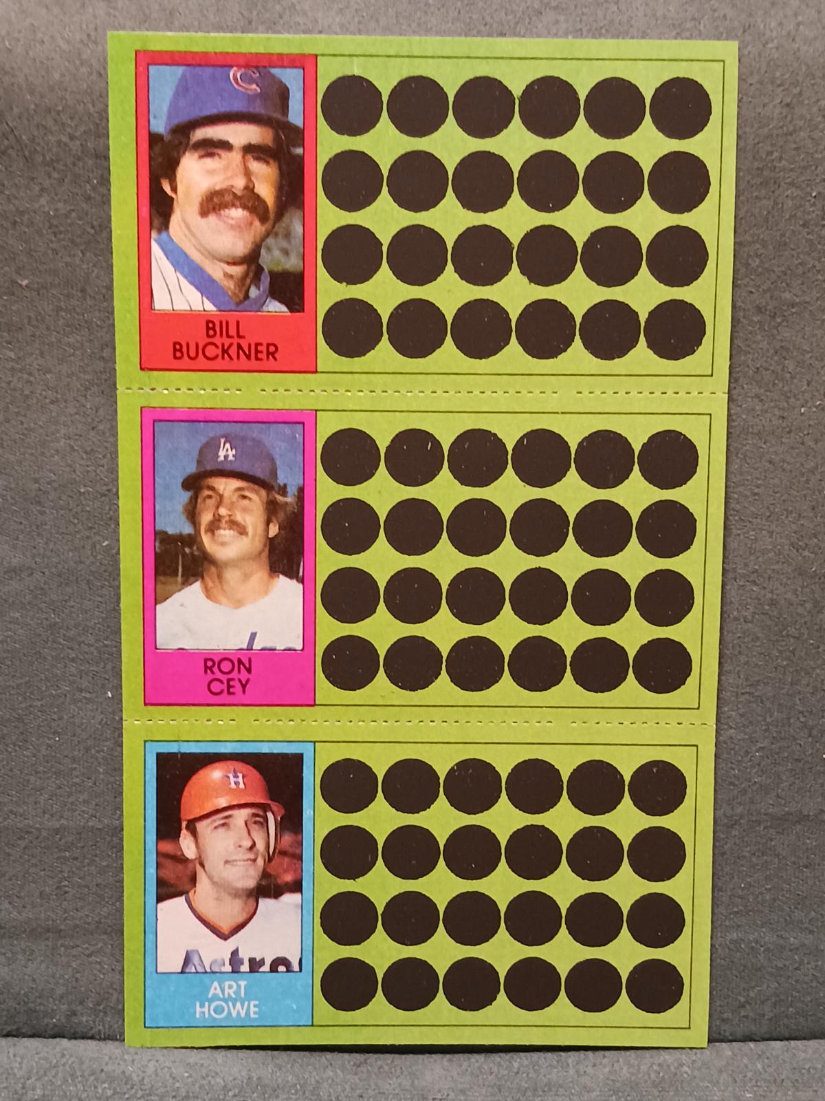Bill Buckner Ron Cey, Art Howe #55, 73, 99