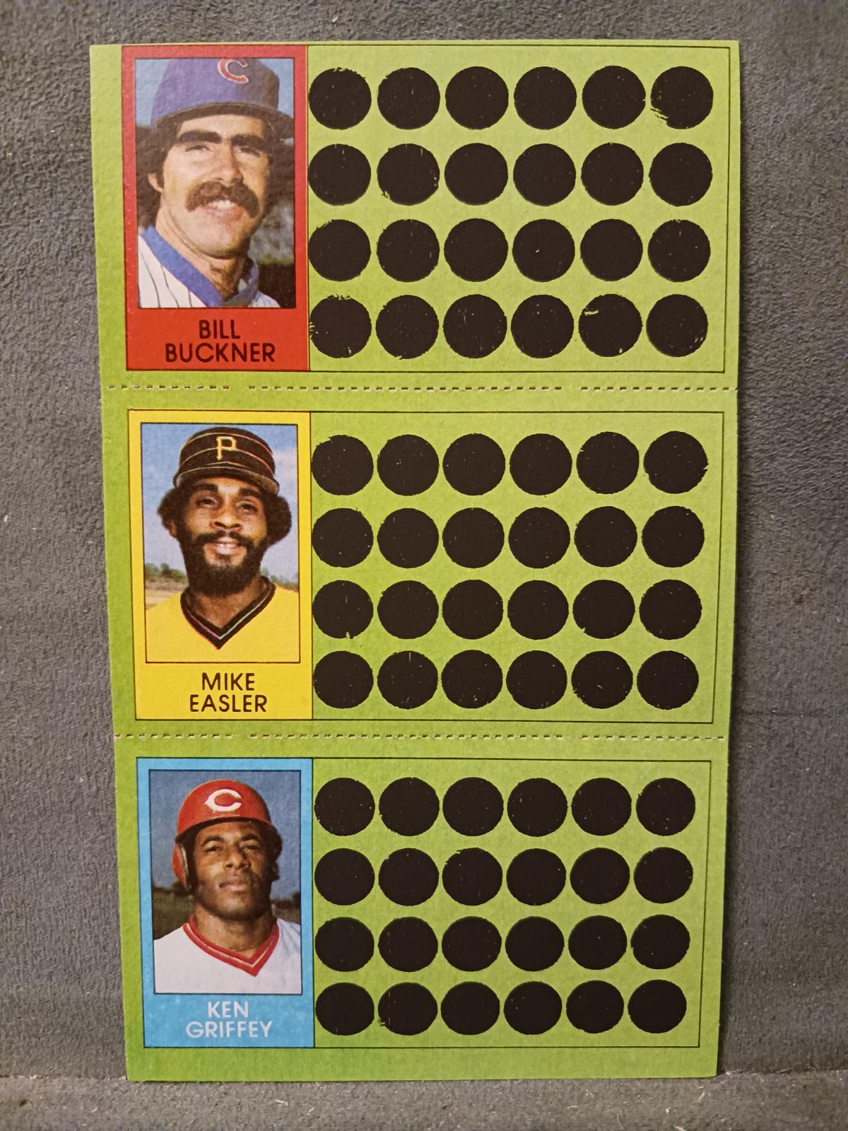 Bill Buckner, Mike Easler, Ken Griffey #55, 81, 91