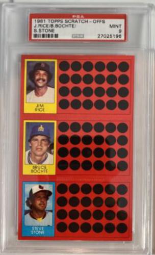 Bruce Bochte, Jim Rice, Steve Stone