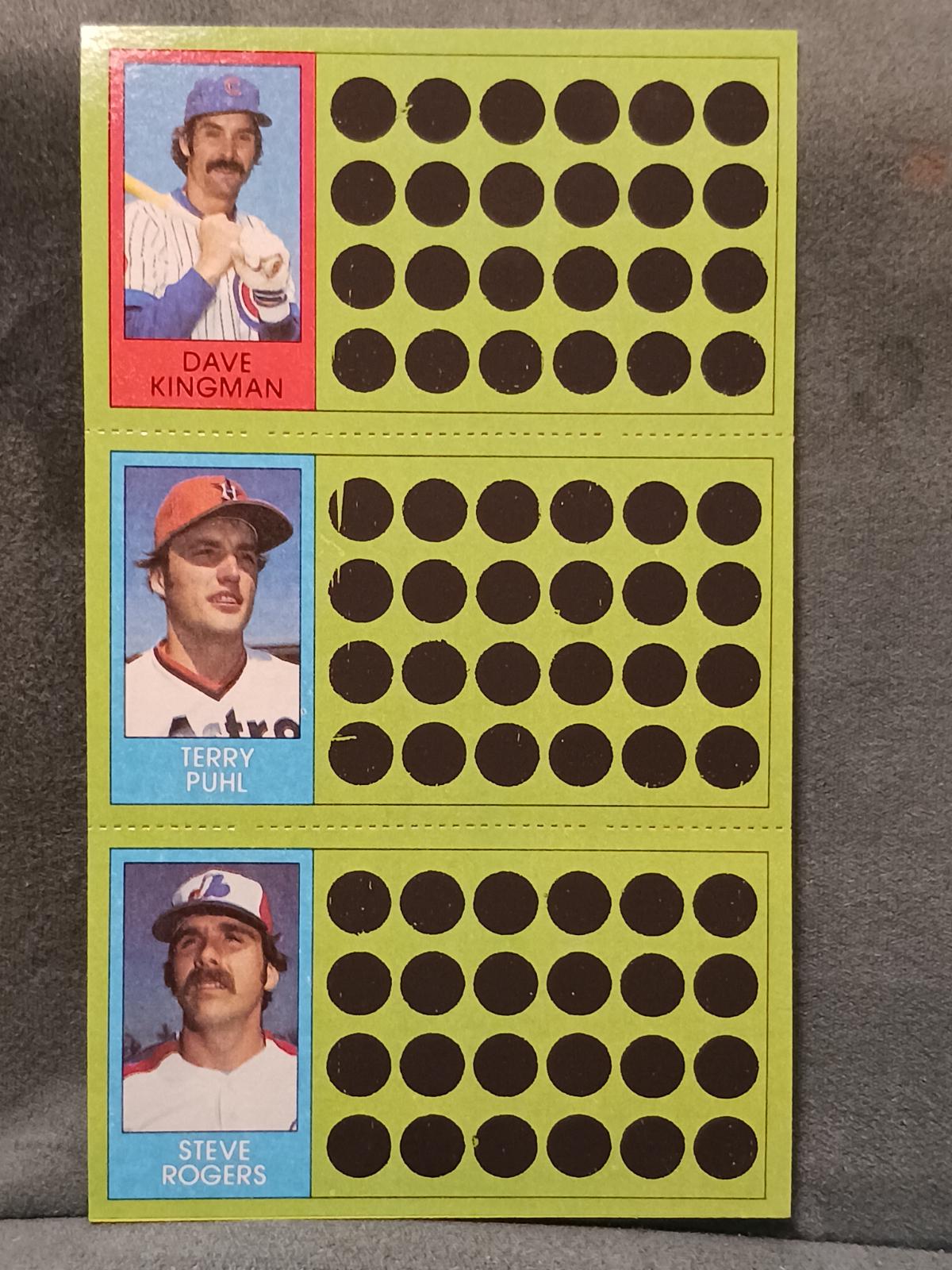 Dave Kingman, Terry Puhl, Steve Rogers #69, 88, 106