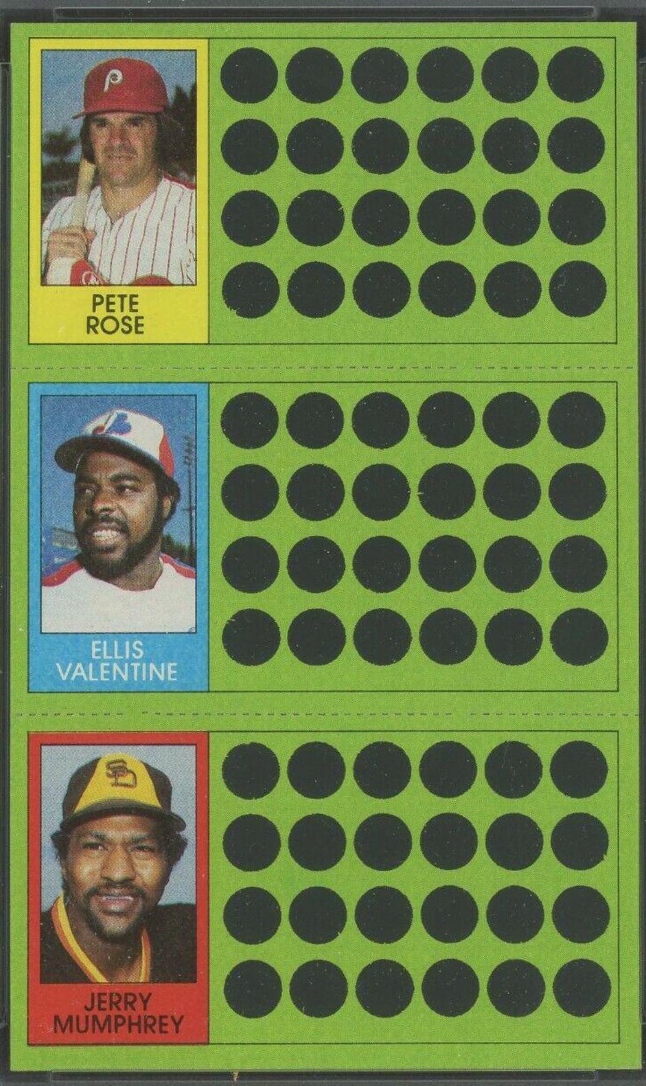 Ellis Valentine, Jerry Mumphrey, Pete Rose