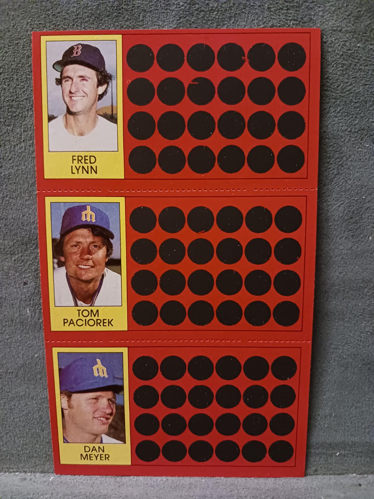 Fred Lynn, Tom Paciorek, Dan Meyer #5, 23, 40
