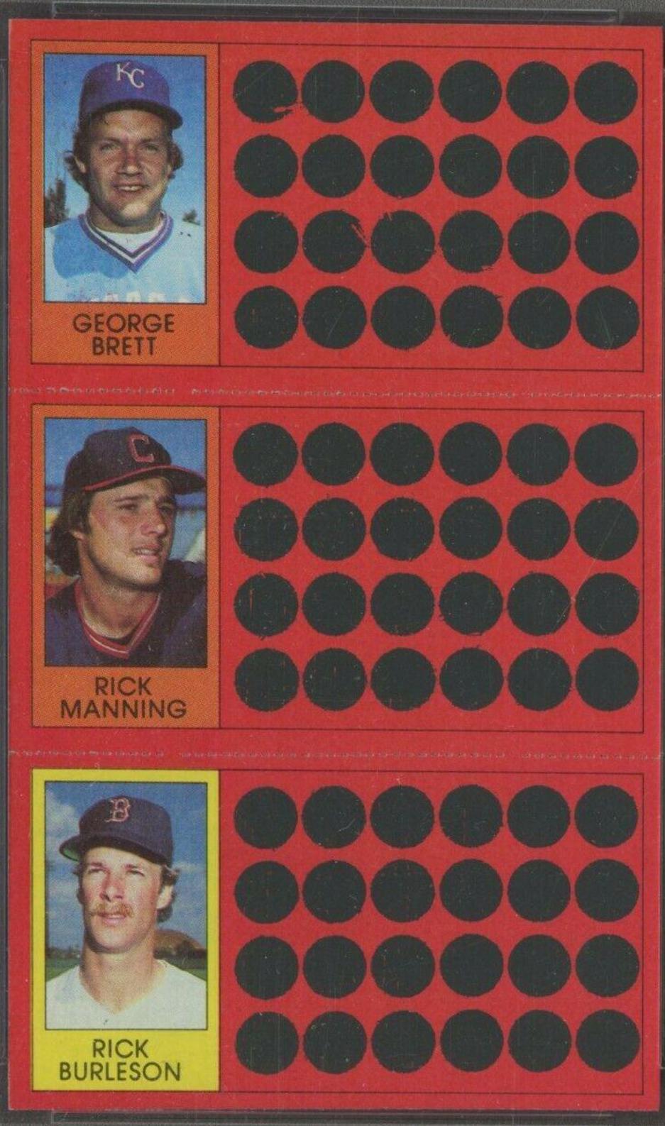 George Brett, Rick Burleson, Rick Manning