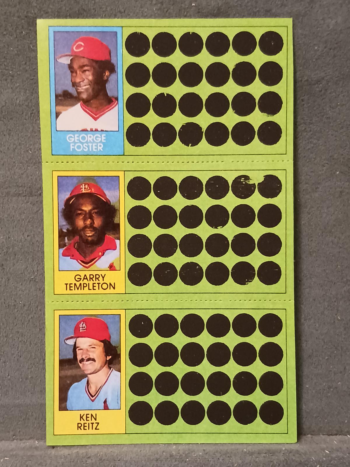 George Foster, Garry Templeton, Ken Reitz #65, 82, 101