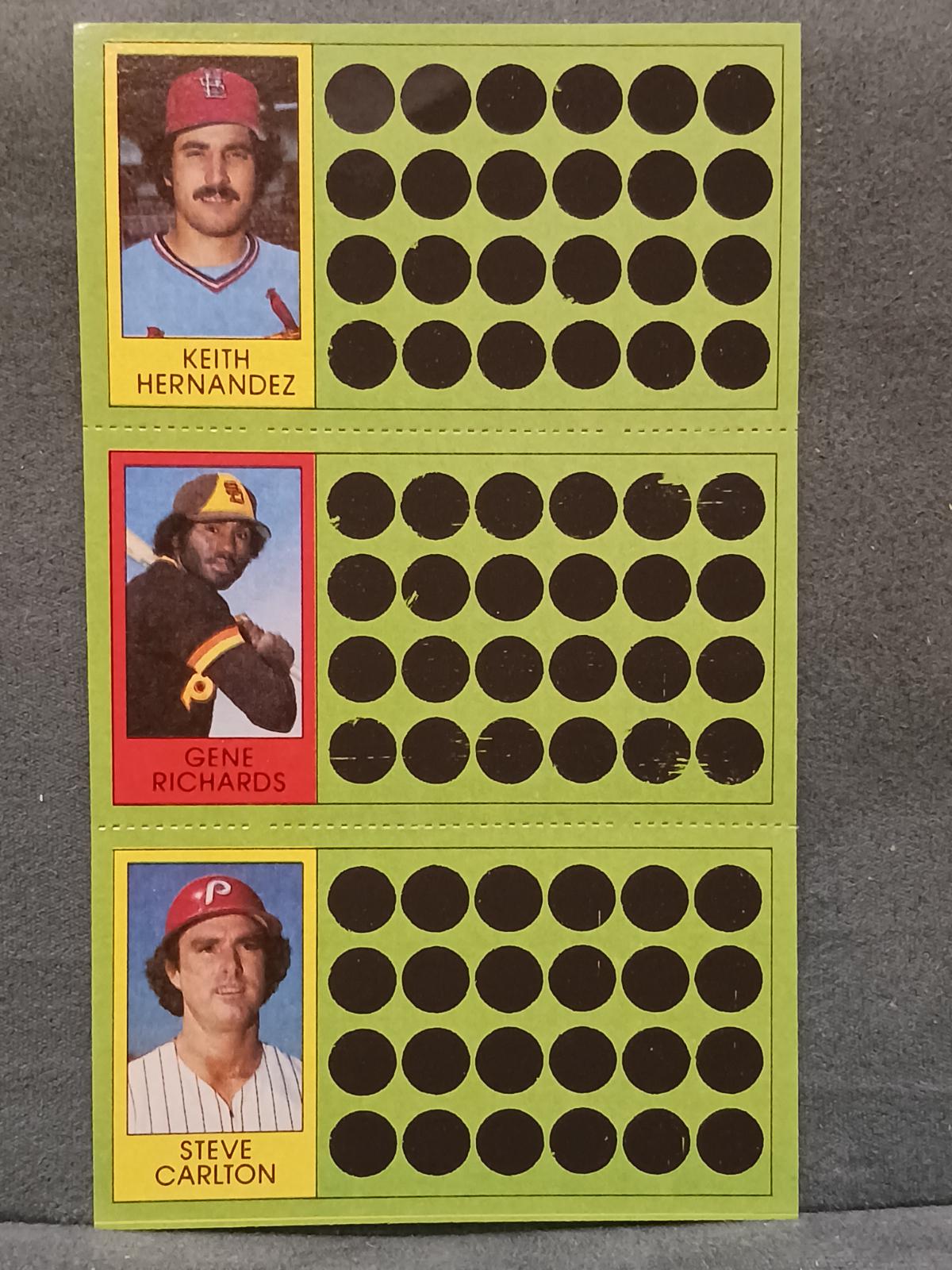Keith Hernandez, Gene Richards, Steve Carlton #67, 86, 104