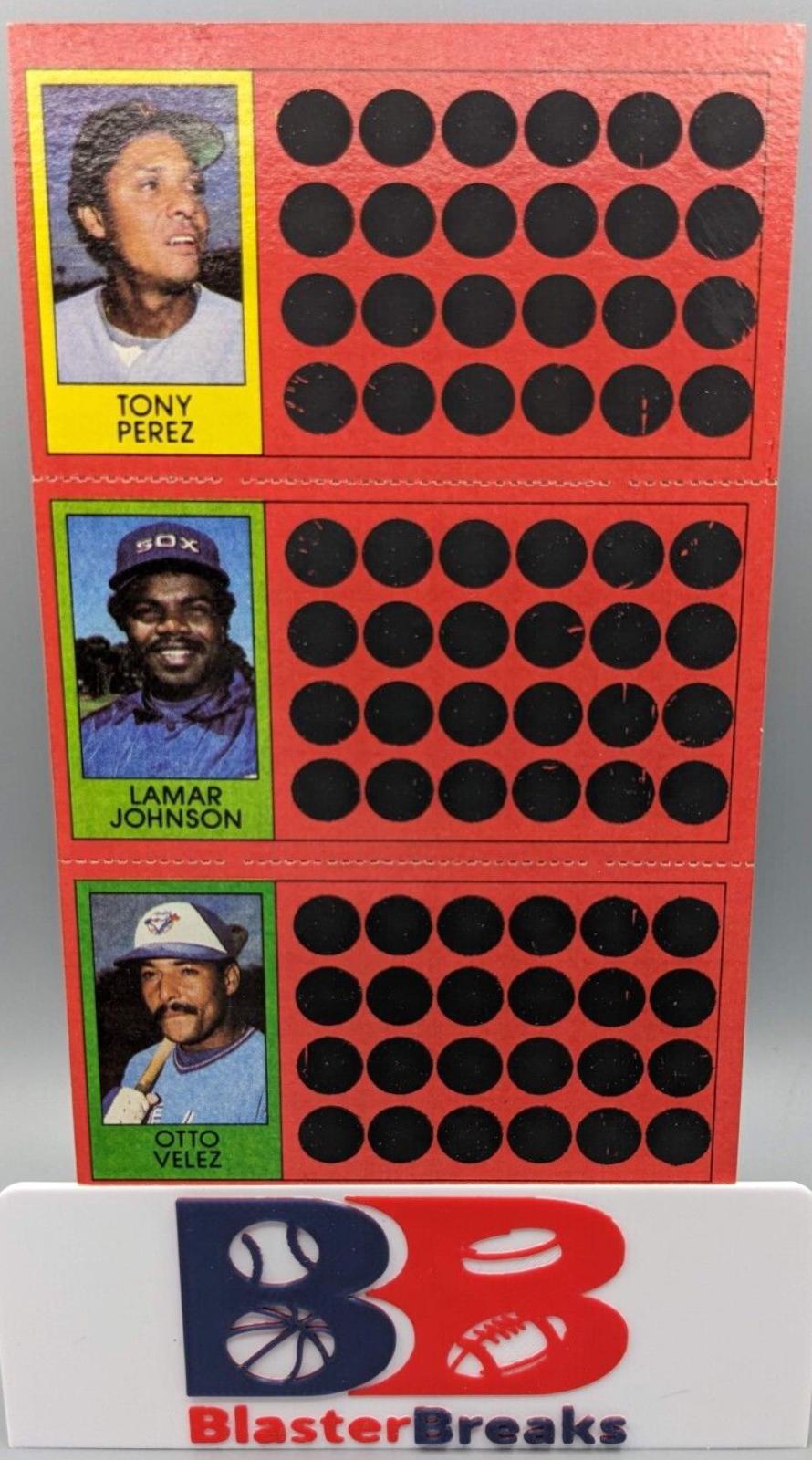 Lamar Johnson, Otto Velez, Tony Perez